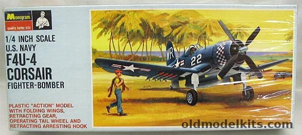 Monogram 1/48 F4U-4 Corsair Blue Box - (F4U4), PA82-150 plastic model kit